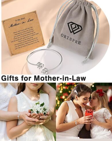 Adjustable Bracelet for Women-Bonus Mom Mother in Law Birthday Mother Day Christmas in Kuwait