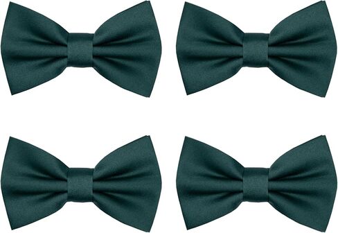 MANS BOY TIE 4 PCS TUXEDO BOW TIES للرجال اللون الصلب مسبقًا مسبقًا لحفل الزفاف in Kuwait