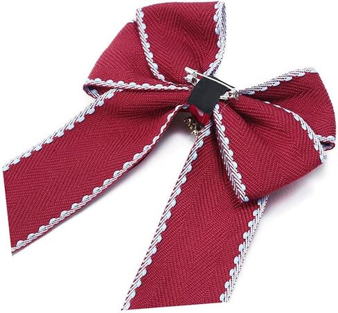 Women's bow brooch pin corsage Vintage British preppy bow tie Neck Tie Shirt Dress Collar For Wedding Party Bow tie in Saudi Arabia
