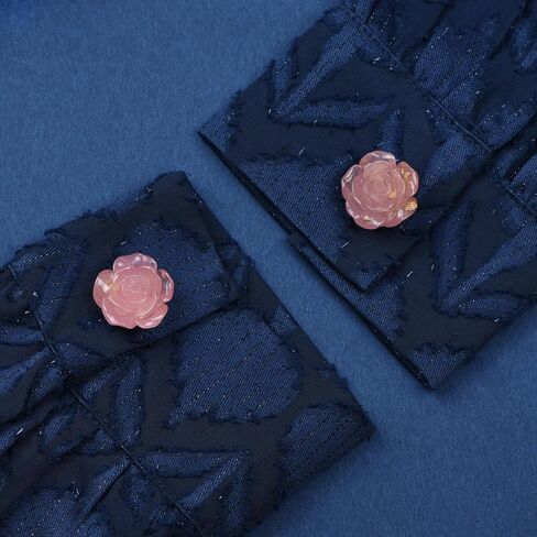 Classic Flower Button Cover for Shirt Cuff Wedding Tuxedo Formal Business Shirt Accessories Cufflinks Skirt Buttons in Kuwait