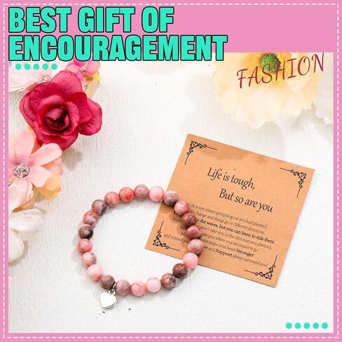 12 Pack Inspirational Bracelets Gifts for Women Get Well Healing Bracelets Sunflower Elephant Jewelry Accessories for Who After Surgery Strength Gift Set in Saudi Arabia