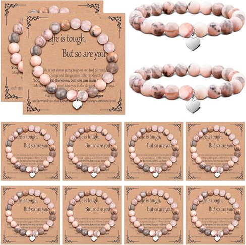 12 Pack Inspirational Bracelets Gifts for Women Get Well Healing Bracelets Sunflower Elephant Jewelry Accessories for Who After Surgery Strength Gift Set in Saudi Arabia