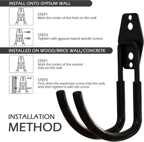 EV Charger Holder Wall Mount, Heavy Duty Steel Garage Hooks, Garage Storage Utility Hooks, Electric Vehicle Charger Cord Organizer Accessory（Bending Hook） in Saudi Arabia