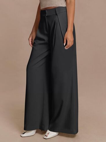 NIMIN High Waisted Dressy Pants for Women Straight Leg Business Casual Work Trousers Office Slacks with Pockets in Kuwait