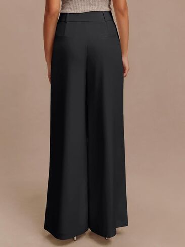 NIMIN High Waisted Dressy Pants for Women Straight Leg Business Casual Work Trousers Office Slacks with Pockets in Kuwait