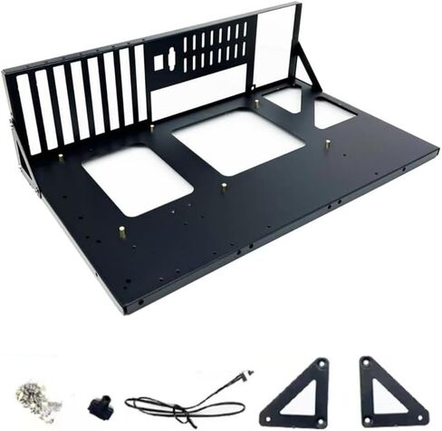 DIY Gaming Computer Case, ATX Open Chassis Case Rack for ATX/M-ATX/ITX Motherboards up to 305x245mm in Saudi Arabia