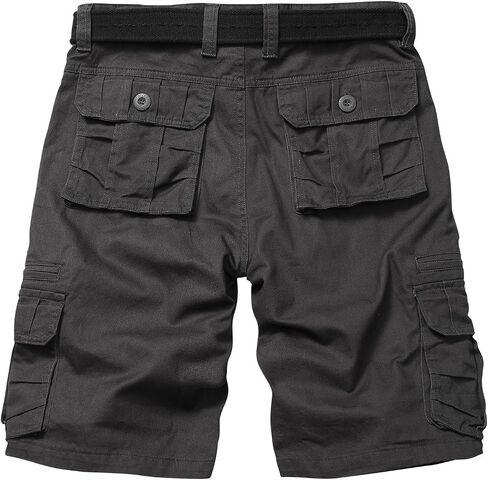 Men's Cotton Cargo Shorts Relaxed Fit Outdoor Casual Work Shorts with Zipper Pockets No Belt in Kuwait