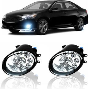 LED Fog Light For Toyota Camry SE 2012 2013 2014 Front Bumper Lamps Left Right Fog Light Assemblies,6000k White,Pack of 2