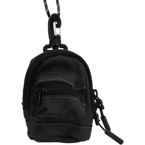 Accessories Storage Bag Purse Portable Accessories Pouch Lanyard Pouch Wallet for Key ID Card (Black)