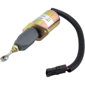 New 12V Diesel Fuel Shut Off Solenoid 3935649 Compatible with Motorhome Ford Freighliner 5.9L 8.3L 2U0130764 4089574 SA-4765-12