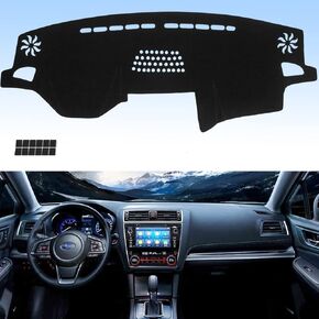 غطاء Dashboard Dash Cover Flannel Dash Mat Custom المخصص مع 2015-2019 Subaru Outback (فقط MFR Body Code: B15) ، Anti-Glare ، Anti-Replection ، لا رائحة غريبة