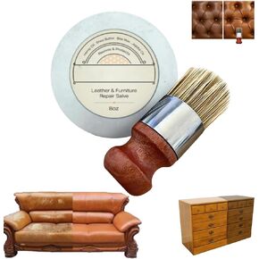 Furniture Salve for Leather, for Leather/Wood, Sofa Repair Cream, Furniture Salve and Brush, Fix and Protect Wood for Home(1pc with Brush)