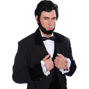 Men's Abraham Lincoln Costume Wig and Beard