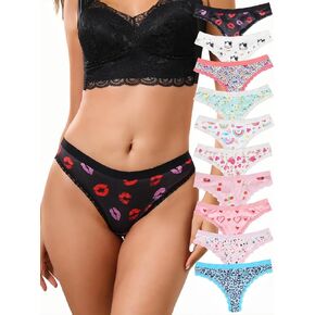 Morvia Seamless No Show Women Thongs Low Rise Rise Intelder Tangas Pack of 5/10