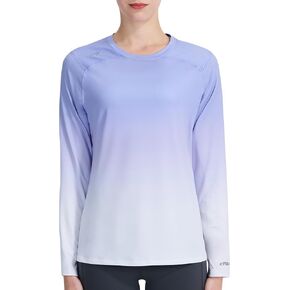 Women's UPF 50+ UV Sun Protection Shirt Outdoor Performance Long Sleeve Rash Guard Shirts for Hiking,Swim,Fishing