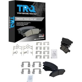 TRQ Brake Pads Ceramic Compatible with 2010-2013 Suzuki Kizashi