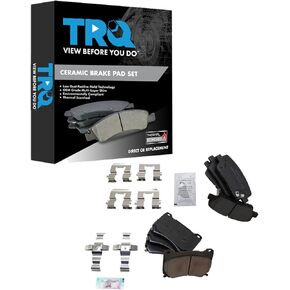 TRQ Brake Pads Ceramic Compatible with 2011 Hyundai Equus 2009 Genesis
