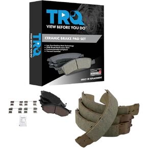 TRQ Brake Pads Ceramic Compatible with 2004-2011 Chevrolet Aveo 2007-2011 Aveo5 2013-2015 Spark 2009 Pontiac G3