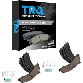 TRQ Brake Pads Ceramic Compatible with 2008-2010 Dodge Ram 4500 Ram 5500 2011-2018 Ram 4500 5500