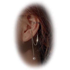 Ear Cuff Earrings for Women Simple Butterfly Tassels Ear Wrap Earrings Non Piercing Cartilage Hoop Clip On Huggie Earrings
