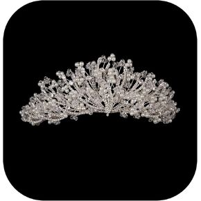 تاج Zircon Queen ، تاج الزفاف المصنوع يدويًا ، ومتعدد الاستخدامات لحفلات الزفاف وأعياد الميلاد والمناسبات الخاصة
