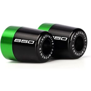 مقبض بار نهايات اليد قبضة اليد CAPS متوافقة مع K.awasaki Ninja 650 2017 2018 2019 2020 2021 2022 2023 2024 2025 | وسادة توازن الدراجات النارية EX650 NINJA650