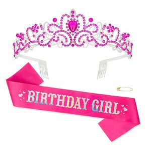تاج عيد الميلاد و SASH مجموعة ، فضية ، فتاة عيد ميلاد Tiara ، وشاح ، عقال ، مجوهرات المرأة ، النساء ، الإناث ، الكريستال ، حجر الراين ، سبيكة صلبة