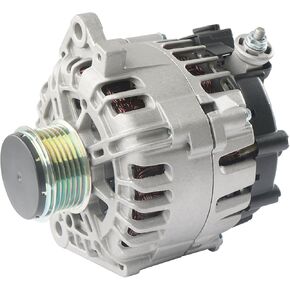 2.5L Alternator Replacement Compatible with 2007-2013 Nissan Altima, 2007-2012 Nissan Sentra, 2014-2015 Nissan Select, 2011-2013 Nissan Rogue L4 2.5L Replace 400-40102 23100-JA02A AVA0074 23100-JA04D