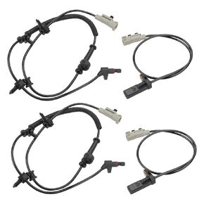 4 PCS ABS Wheel Speed ​​Sensors متوافقة مع Jeep Grand Cherokee Commander 2006 2007 2008 2008 2010 ، مستشعرات ABS الأمامية والخلفية ، استبدال 56044144AA ، 56044146AA