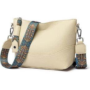 MYHOZEE Hobo Bags for Women Top Handle Satchel Crossbody Purses Shoulder Purse Bucket Handbag Beige