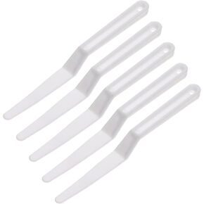 5 Pack Window Tint Shank Squeegee Tools, Corner Shank Gasket Squeegee Scraper Vinyl Wrap Tools Flat Lip Film Installation for Car Window Tinting, White