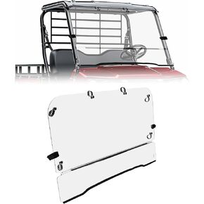 kojem الأمامي الزجاج الأمامي متوافق مع 2009-2022 Kawasaki Mule 4000 & 4010 Trans Trans القابلة للطي الزجاج الأمامي المقاوم للخدش