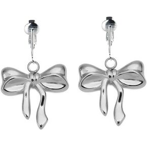 Aloha Earrings Non Pierced Clip On Bow Dangling Earrings