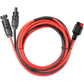 10AWG لوحة كبلات لوحة الطاقة الشمسية ، متوافقة مع موصل الطاقة الشمسية وموصل Anderson لـ RV ، الهدف صفر اليتي ، محطة الطاقة الشمسية المحمولة Renogy (1.6 قدم)