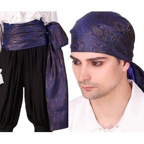 thepiratedressing Pirate Medieval Renaissance Halloween Assume Shash+ Bandana (Brocade# 98)