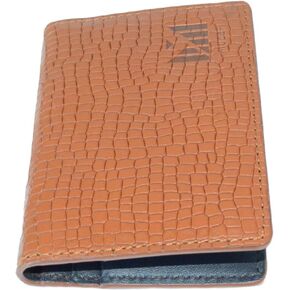 Premium Leather card holder, compact, 5 slots, hand stitched (Sand Black)