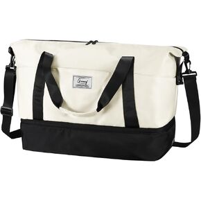 Gym Bag for Women Sport Duffel Bag for Men with Shoes Compartment Travel Duffle Bags with Wet Pocket School Yoga Football Basketball Lightweight Carry on Weekender Bags Key Purse