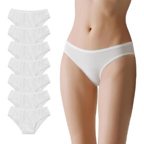 100% Cotton Disposable Underwear for Women -Sterilized, for Travel, Gym, and Outdoor Adventures
