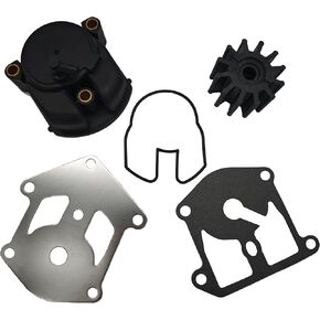 3854661 0987743 0987253 Water Pump Repair Kit with Impeller & Housing(3854071/0987175) for Evinrude Johnson OMC Sierra 18-3469 King Cobra Stern Drives, 1992-1995 7.4L 454 CID V8 / 5.8L 351 CID V8.
