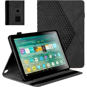 حافظة لهاتف Amazon Fire HD 8 & 8 Plus (إصدار 12/10 2022/2020)، غطاء Fire 8، غطاء حامل ممتاز من مادة TPU مع خاصية التنبيه/السكون التلقائي الذكي، غير مناسب لجهاز iPad Sumsung (كاكي)