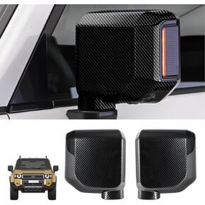 Carbon Fiber Side Mirror Covers Compatible with 2024 2025 Toyota Land Cruiser, Side Mirror Caps