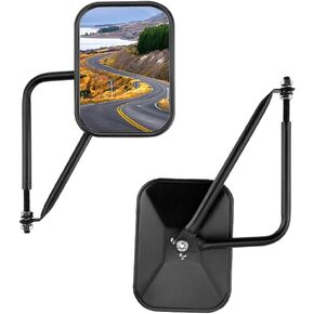 JOYTUTUS Doors Off Mirrors Compatible with 1987-2025 Wrangler YJ TJ JK JL Gladiator JT, Door Hinge Side Mirror, Doorless Mirror for Wrangler