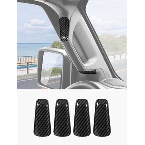 Savadicar Red Interior Accessories - A & B Pillar Grab Bar Handles Trim Set for 2018-2023 Jeep Wrangler JL JLU 4XE & Gladiator JT - Solid Color Interior Decor Upgrade Option, 8-Piece in Kuwait