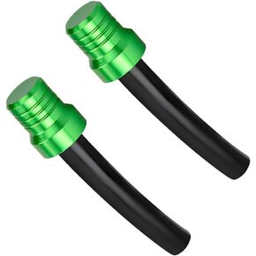 2 PCS Motorcycle Gas Caps Vent Hose, CNC Aluminum Gas Fuel Tank Caps Vent One-Way Valve Breather Hose, Universal Gas Tank Tube Hoses Breather Caps for ATV Off-Road Motorcycles (Red)