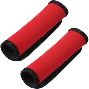 2Pack Red Luggage Handle Wrap, Luggage Identifiers for Suitcases, Neoprene Suitcase Handle Wraps for Travel Accessories