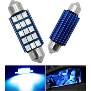 4PCS Car LED Extremely Bright Bulbs, 2835 6000K 1200LM LED Dome Light Bulbs, Bulbs Replacement for Automotive Interior Dome Map Door, Universal Car LED Bulbs Light Accessories (White) in Saudi Arabia
