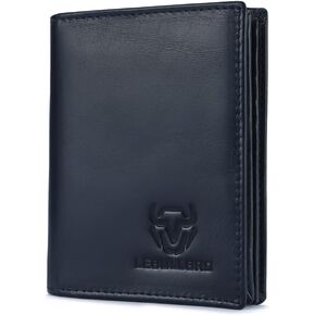 محفظة حقيقية من الجلد Bifold Bifold محفظة محفظة ذات سعة كبيرة حامل بطاقة الائتمان للرجال الذين لديهم 15 فتحات بطاقة (القهوة)