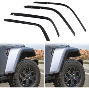 Front & Rear Fender Liner Fender Trim Extension Protector Compatible with 2020-2024 Jeep Gladiator JT Sport & Willys, Off-Road Wheel Fender Liner for 20-24 JT Gladiator 4Pcs/set (Only Fit Low Fender)