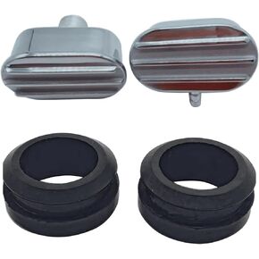 Oval Finned Polished Aluminum Oval breather PCV Set of 2 Oval Air PCV Breather Combo Valve Cover