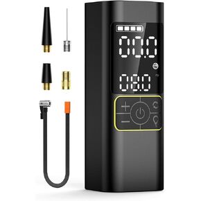 Tire Inflator Portable Air Compressor, Upgraded 2.0 Dual-Cylinder, 150PSI & 1-Min Fast Inflation, Auto Shutoff, LED Dual Displays, Cordless Pump for Cars, Trucks, Motorcycles, Bicycles, and More